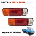 ชุด ไฟท้าย ข้างซ้าย+ขวา 2 ชิ้น สีส้ม,ขาว,แดง สำหรับ Toyota JU,BU3000 Dyna Truck DYNA 3000 RU10 BU10 ปี 1968-1977